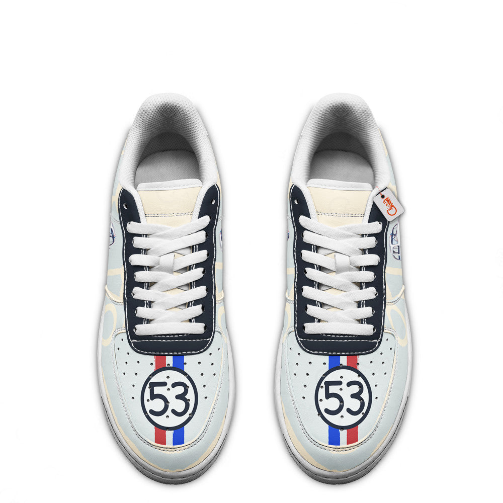 Baskets Anime Herbie The Love Bug Force en Cuir Chaussures Basses Unisexes Anime Manga