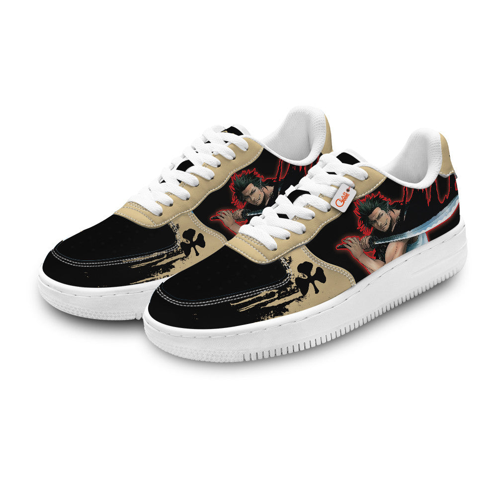 Baskets Anime Yami Sukehiro Personalized en Cuir Chaussures Basses Unisexes Anime Manga