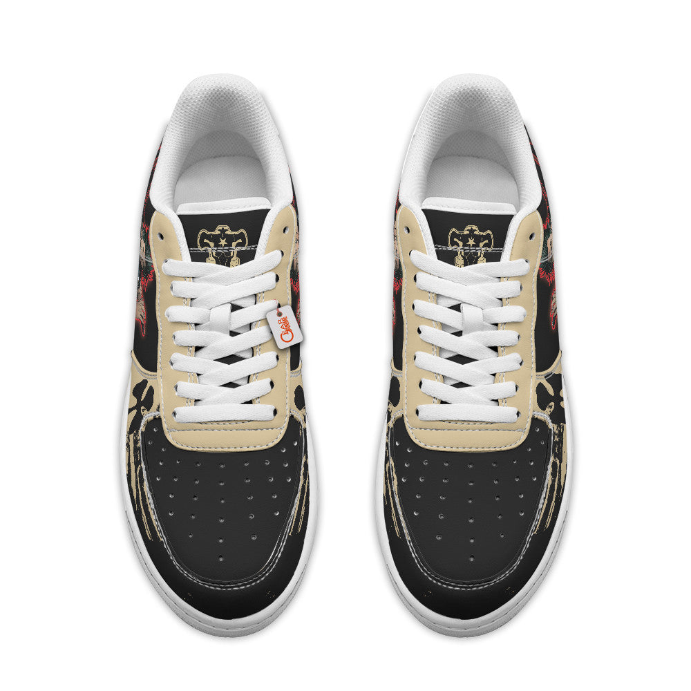 Baskets Anime Yami Sukehiro Personalized en Cuir Chaussures Basses Unisexes Anime Manga