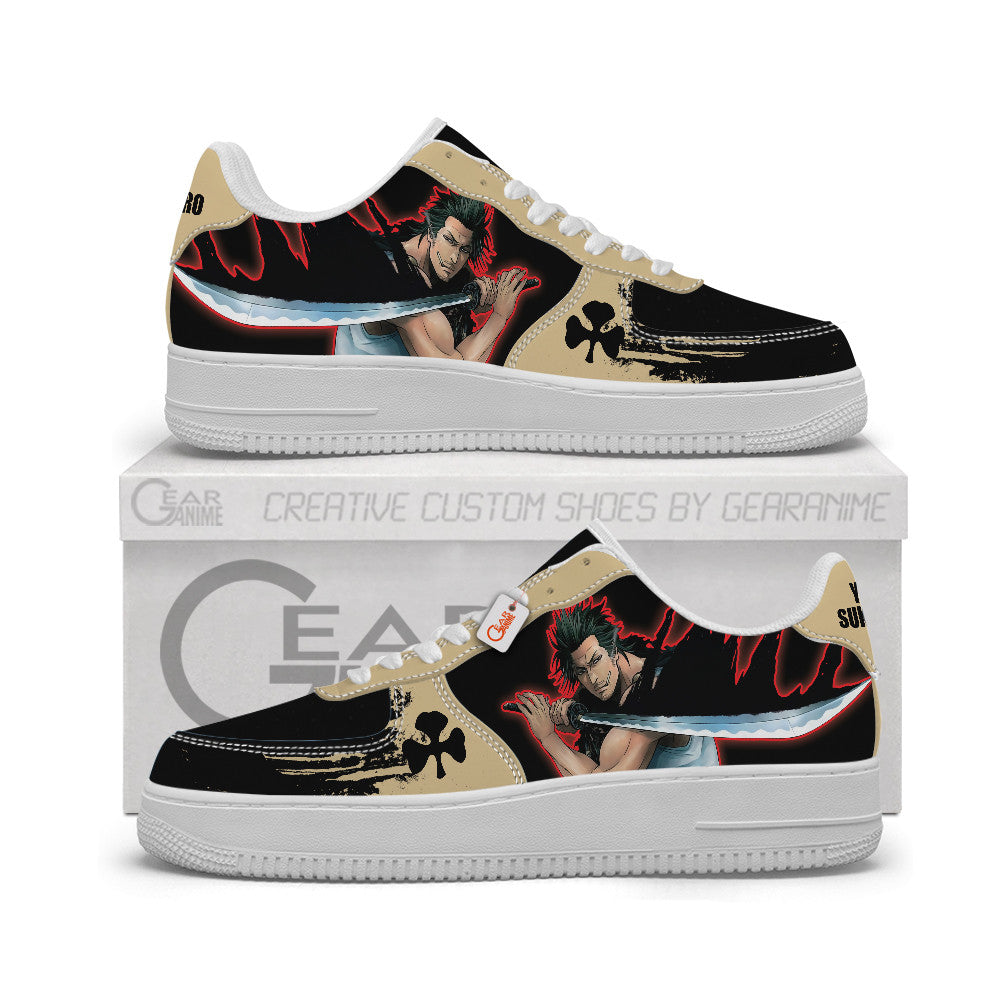 Baskets Anime Yami Sukehiro Personalized en Cuir Chaussures Basses Unisexes Anime Manga