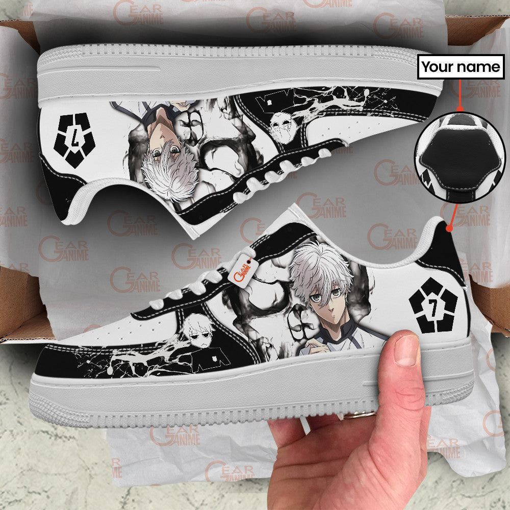 Baskets Anime Seishiro Nagi Personalized en Cuir Chaussures Basses Unisexes Anime Manga