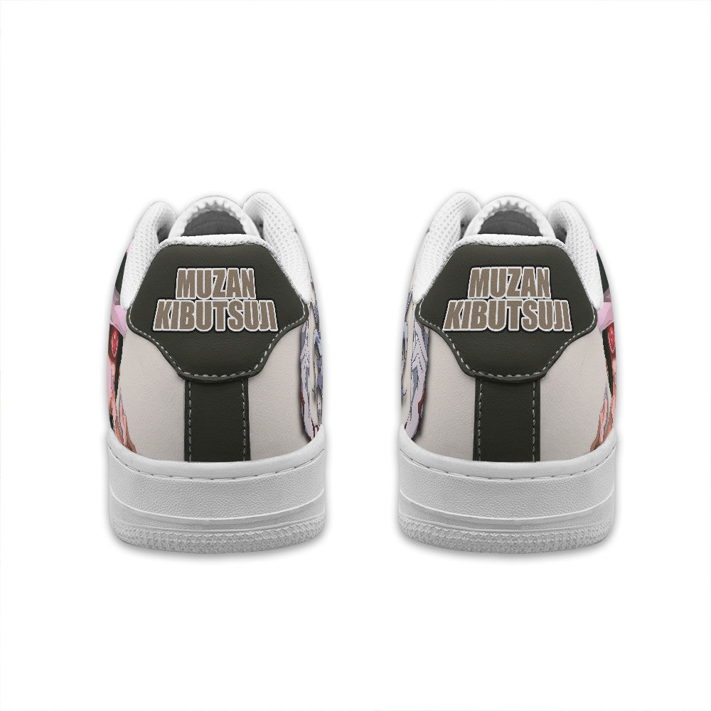 Baskets Anime Muzan Kibutsuji Personalized en Cuir Chaussures Basses Unisexes Anime Manga
