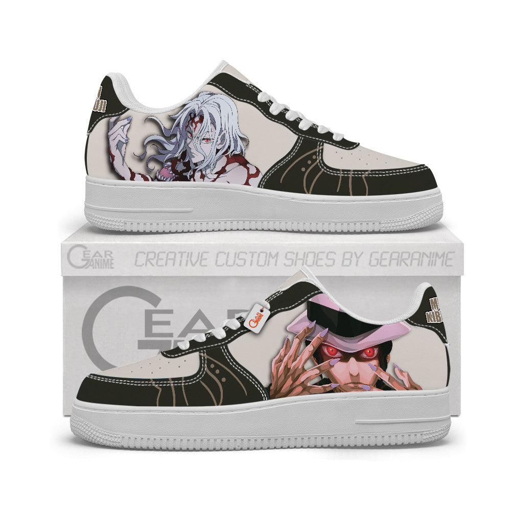 Baskets Anime Muzan Kibutsuji Personalized en Cuir Chaussures Basses Unisexes Anime Manga