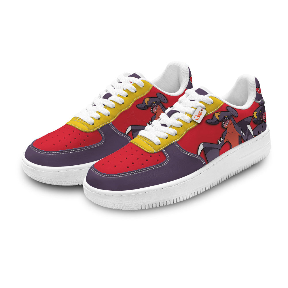 Baskets Anime Garchomp Personalized en Cuir Chaussures Basses Unisexes Anime Manga