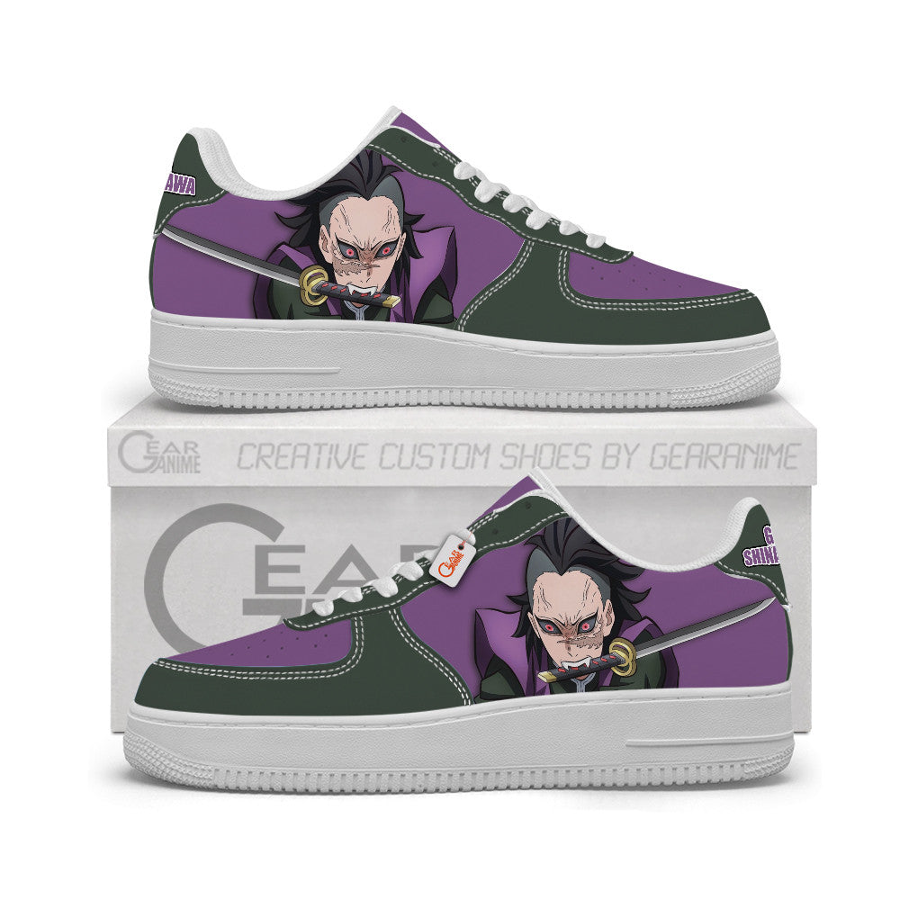 Baskets Anime Genya Shinazugawa Personalized en Cuir Chaussures Basses Unisexes Anime Manga