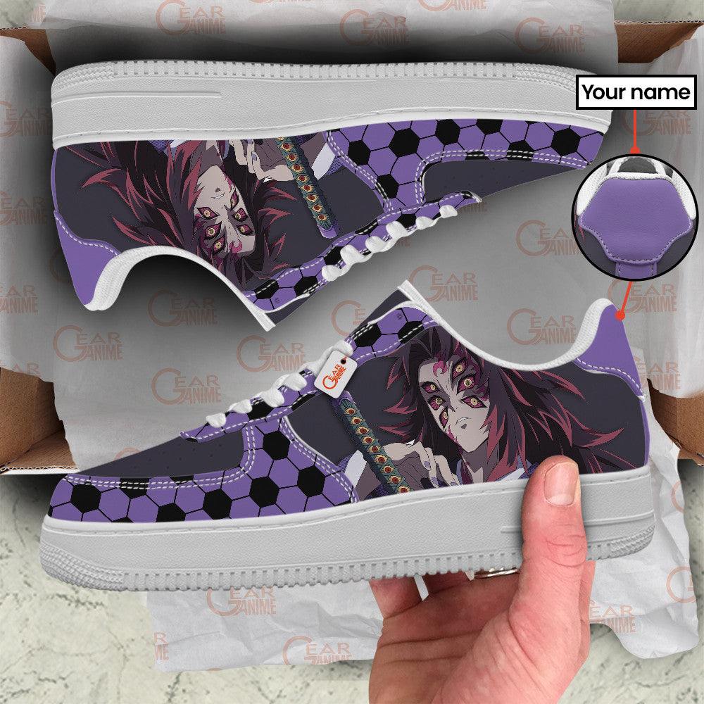 Baskets Anime Kokushibo Personalized en Cuir Chaussures Basses Unisexes Anime Manga