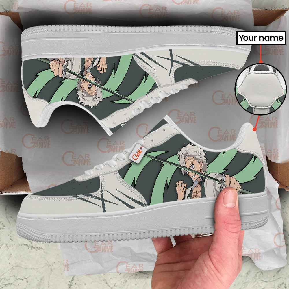 Baskets Anime Sanemi Shinazugawa Personalized en Cuir Chaussures Basses Unisexes Anime Manga