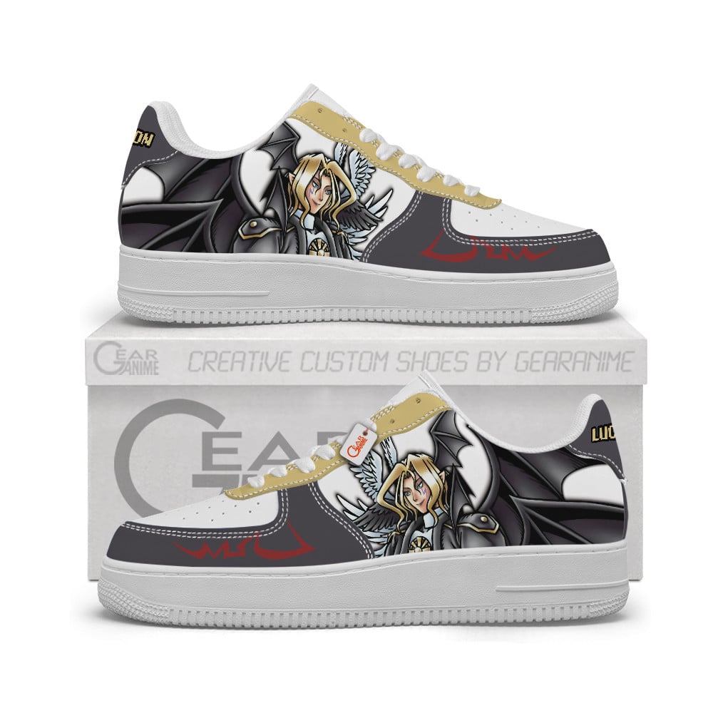 Baskets Anime Lucemon Personalized en Cuir Chaussures Basses Unisexes Anime Manga