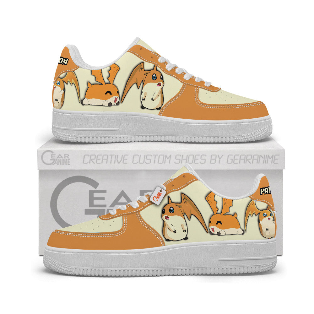 Baskets Anime Patamon Personalized en Cuir Chaussures Basses Unisexes Anime Manga