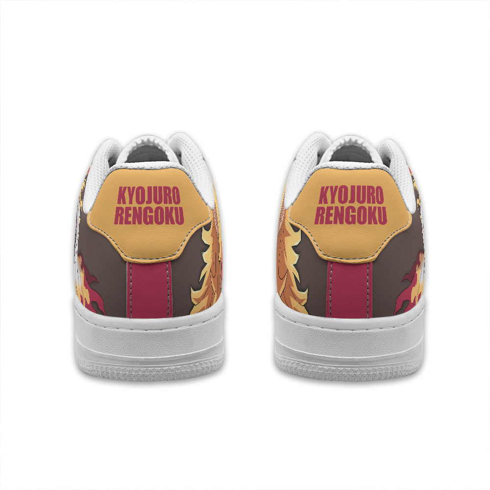 Baskets Anime Kyojuro Rengoku Personalized en Cuir Chaussures Basses Unisexes Dragon Ball