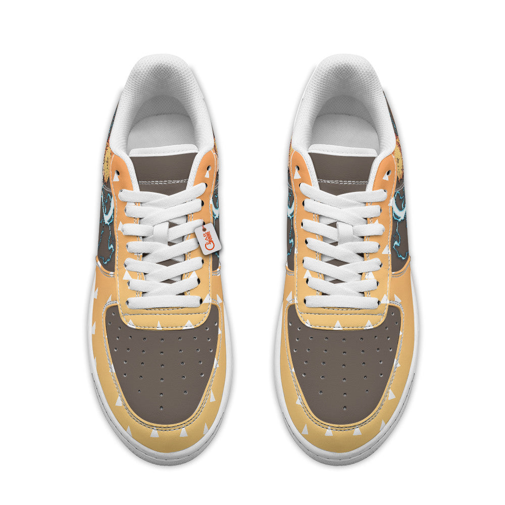 Baskets Anime Zenitsu Agatsuma Personalized en Cuir Chaussures Basses Unisexes Anime Manga