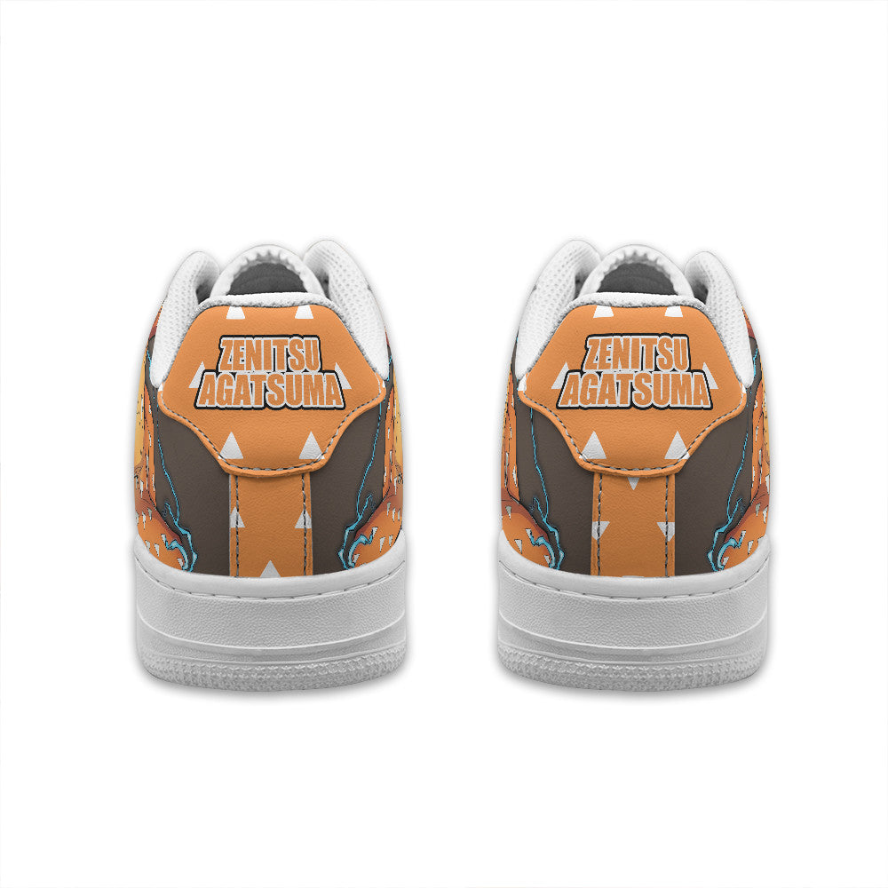 Baskets Anime Zenitsu Agatsuma Personalized en Cuir Chaussures Basses Unisexes Anime Manga