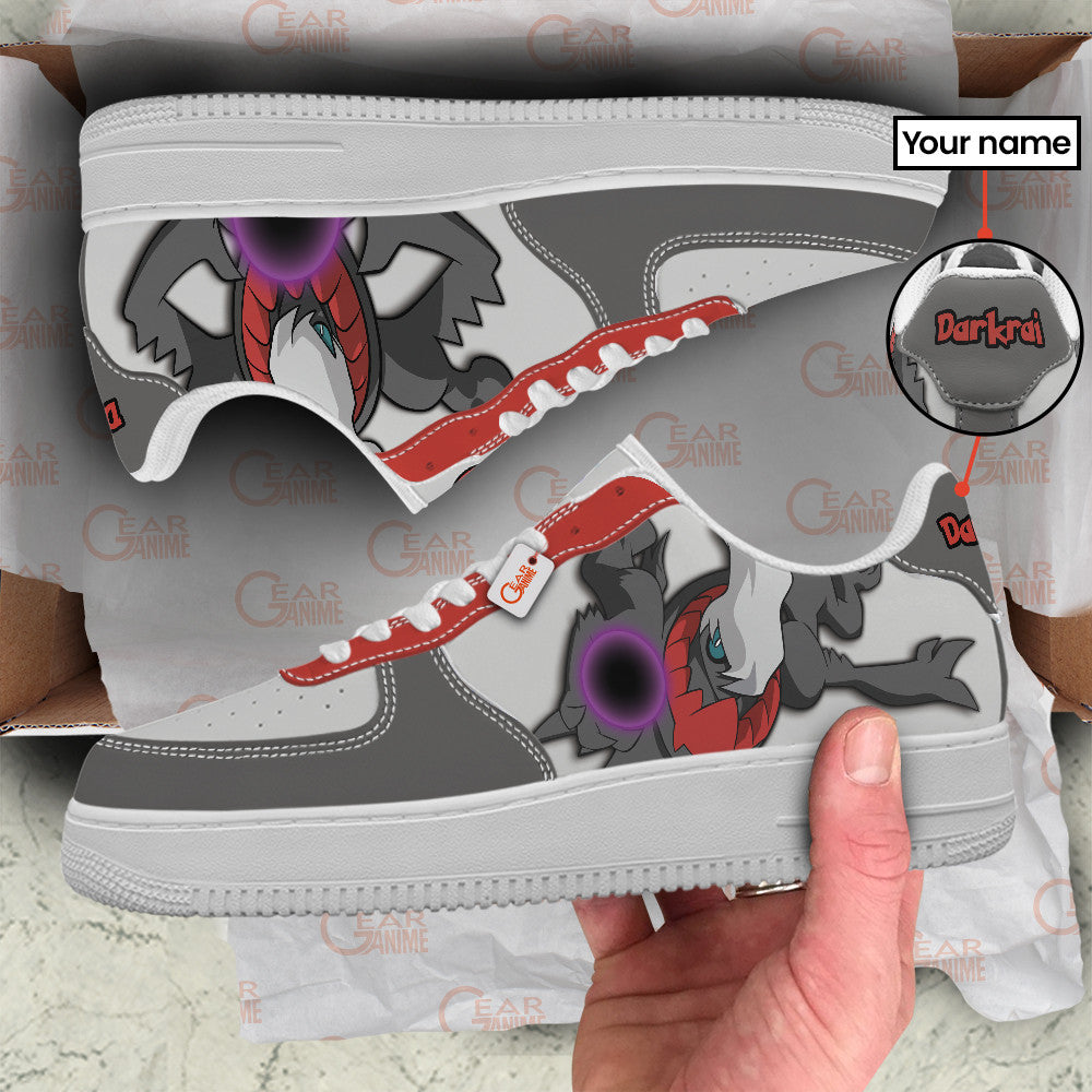 Baskets Anime Darkrai Personalized en Cuir Chaussures Basses Unisexes Anime Manga