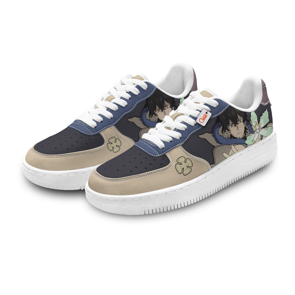 Baskets Anime Yuno Personalized en Cuir Chaussures Basses Unisexes Anime Manga