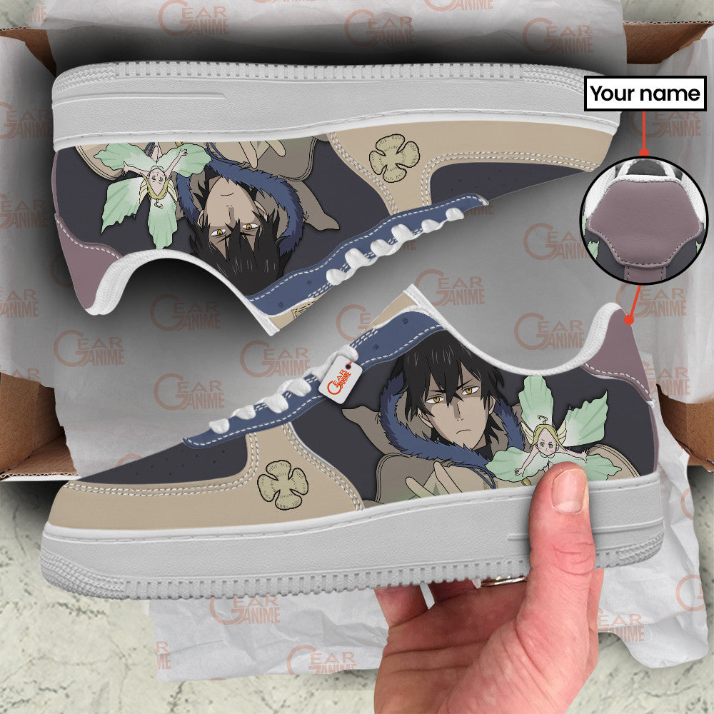 Baskets Anime Yuno Personalized en Cuir Chaussures Basses Unisexes Anime Manga