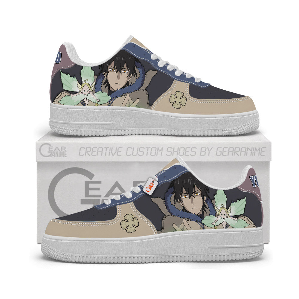 Baskets Anime Yuno Personalized en Cuir Chaussures Basses Unisexes Anime Manga