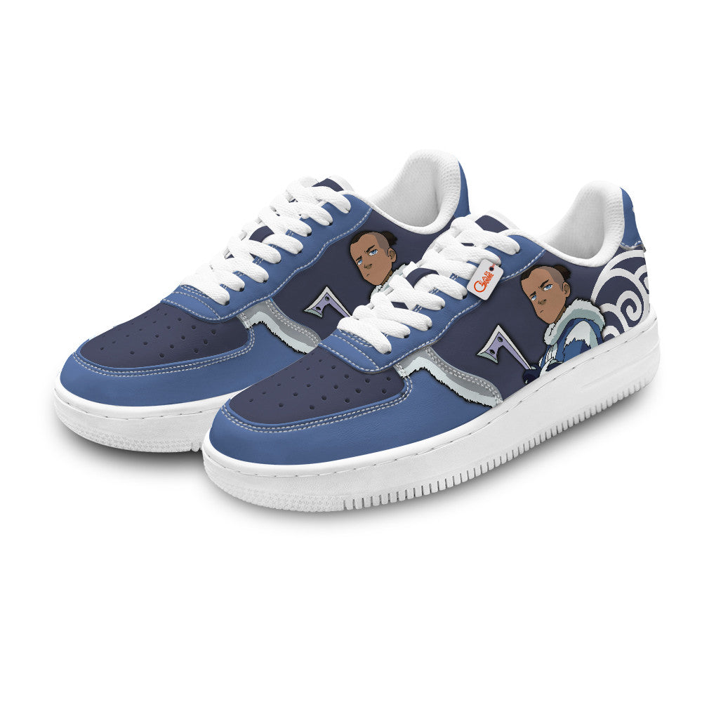 Baskets Anime Sokka Personalized en Cuir Chaussures Basses Unisexes Anime Manga
