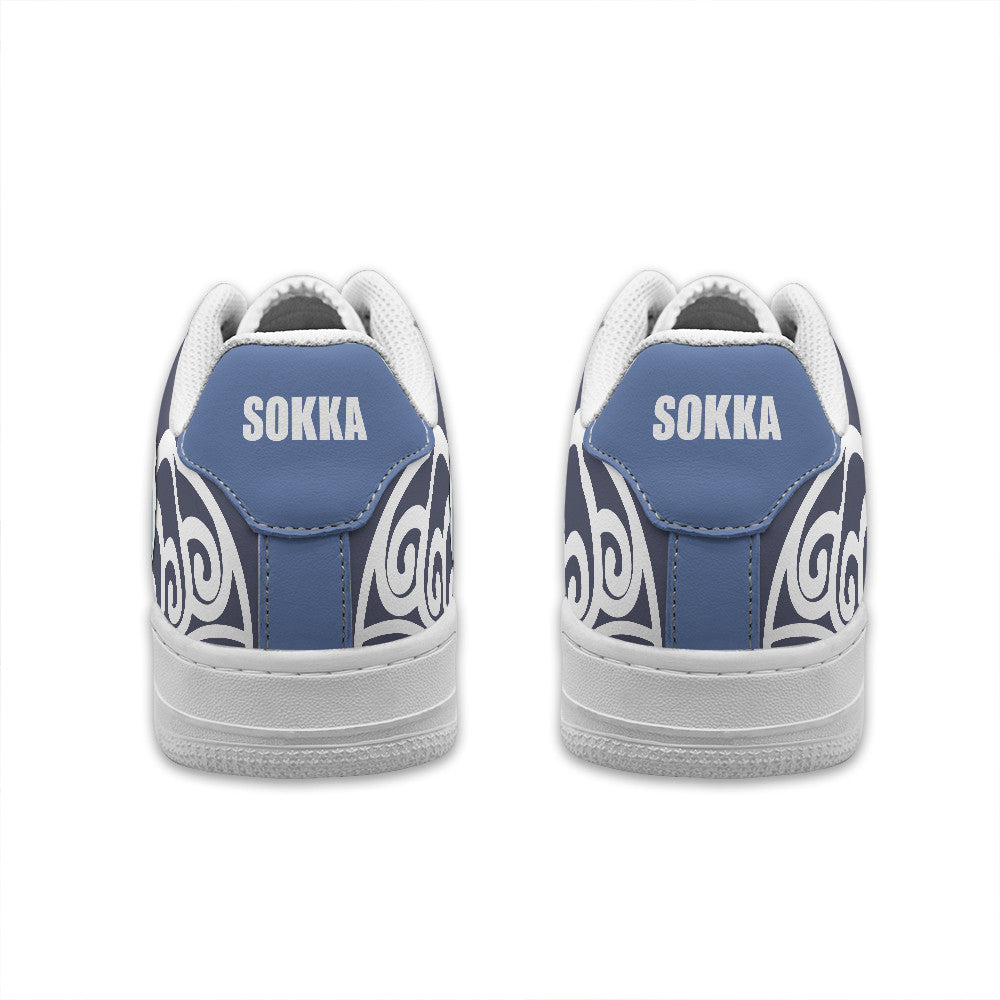 Baskets Anime Sokka Personalized en Cuir Chaussures Basses Unisexes Anime Manga