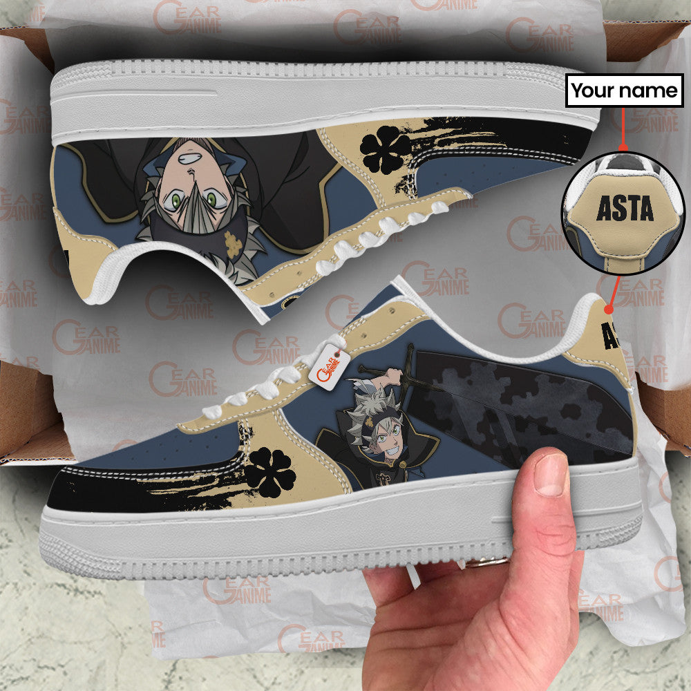 Baskets Anime Asta Personalized en Cuir Chaussures Basses Unisexes Anime Manga