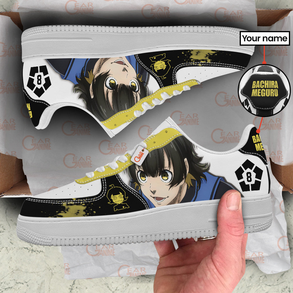 Baskets Anime Bachira Meguru Personalized en Cuir Chaussures Basses Unisexes Anime Manga