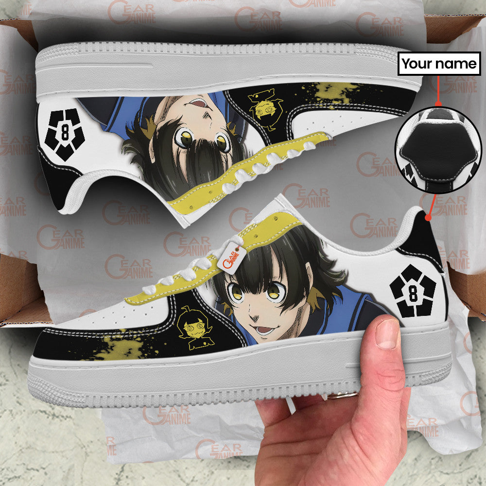 Baskets Anime Bachira Meguru Personalized en Cuir Chaussures Basses Unisexes Anime Manga