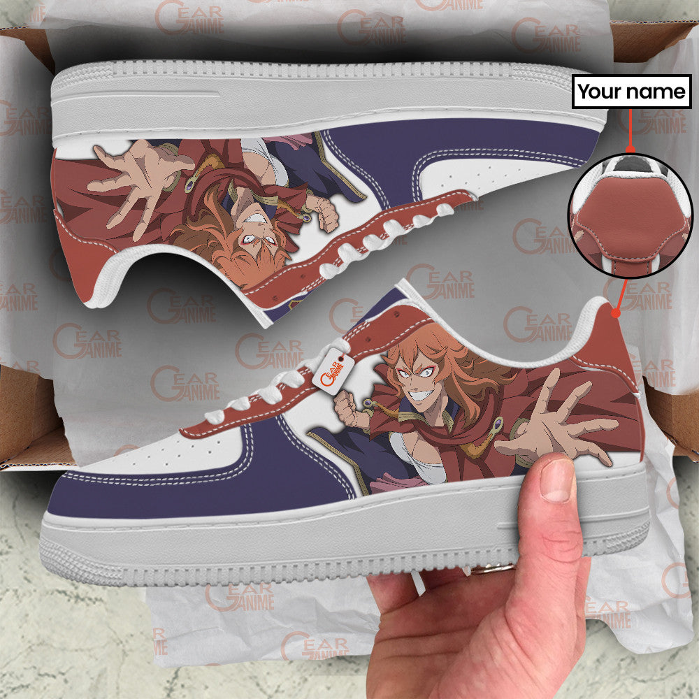 Baskets Anime Mereoleona Vermillion Personalized en Cuir Chaussures Basses Unisexes Anime Manga