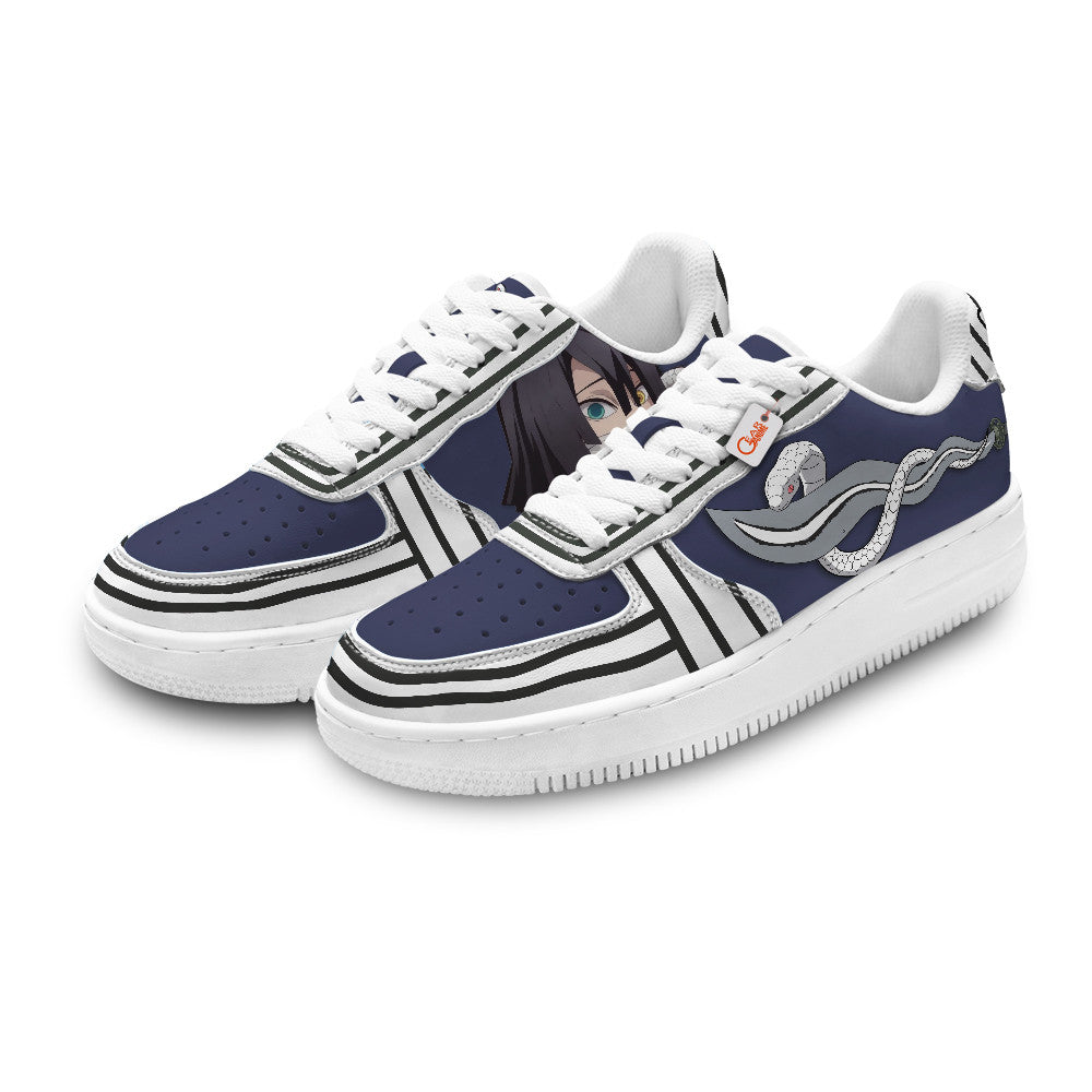 Baskets Anime Obanai Iguro Personalized en Cuir Chaussures Basses Unisexes Anime Manga