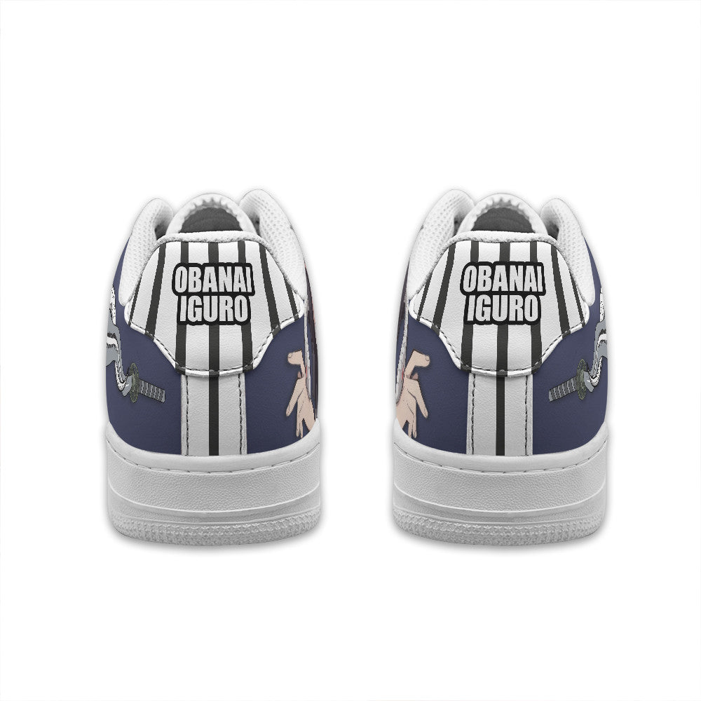 Baskets Anime Obanai Iguro Personalized en Cuir Chaussures Basses Unisexes Anime Manga