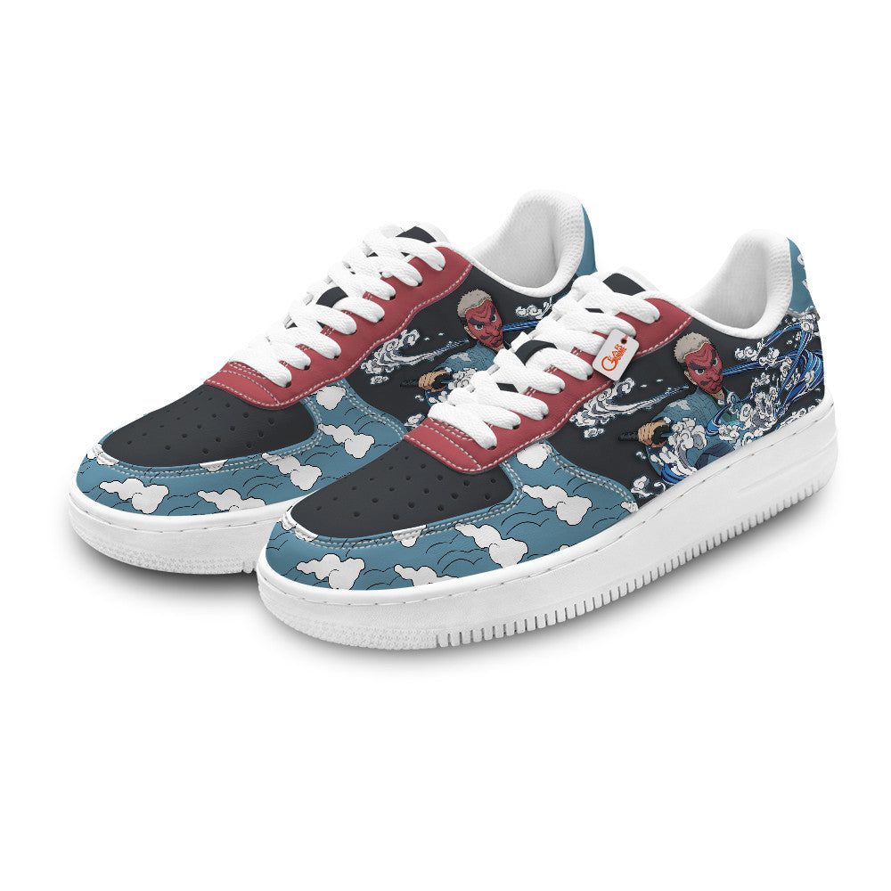 Baskets Anime Sakonji Urokodaki Personalized en Cuir Chaussures Basses Unisexes Anime Manga