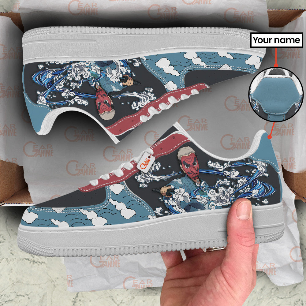 Baskets Anime Sakonji Urokodaki Personalized en Cuir Chaussures Basses Unisexes Anime Manga
