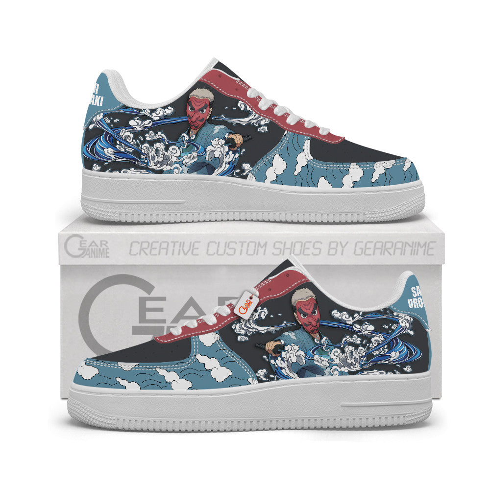 Baskets Anime Sakonji Urokodaki Personalized en Cuir Chaussures Basses Unisexes Anime Manga