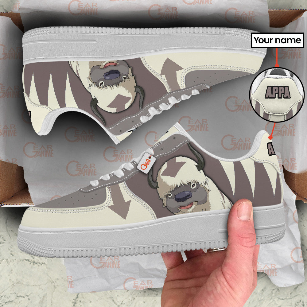 Baskets Anime Appa Personalized en Cuir Chaussures Basses Unisexes Anime Manga