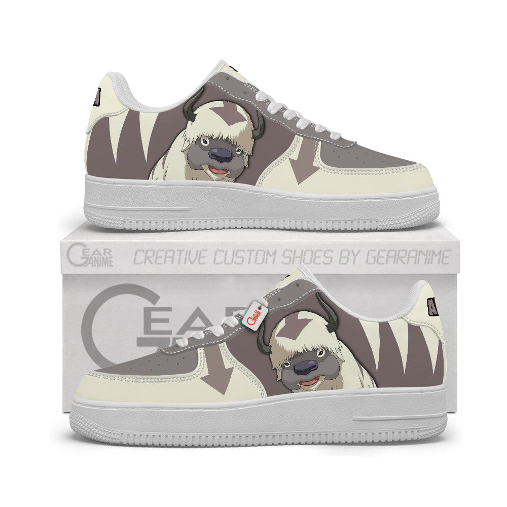Baskets Anime Appa Personalized en Cuir Chaussures Basses Unisexes Anime Manga