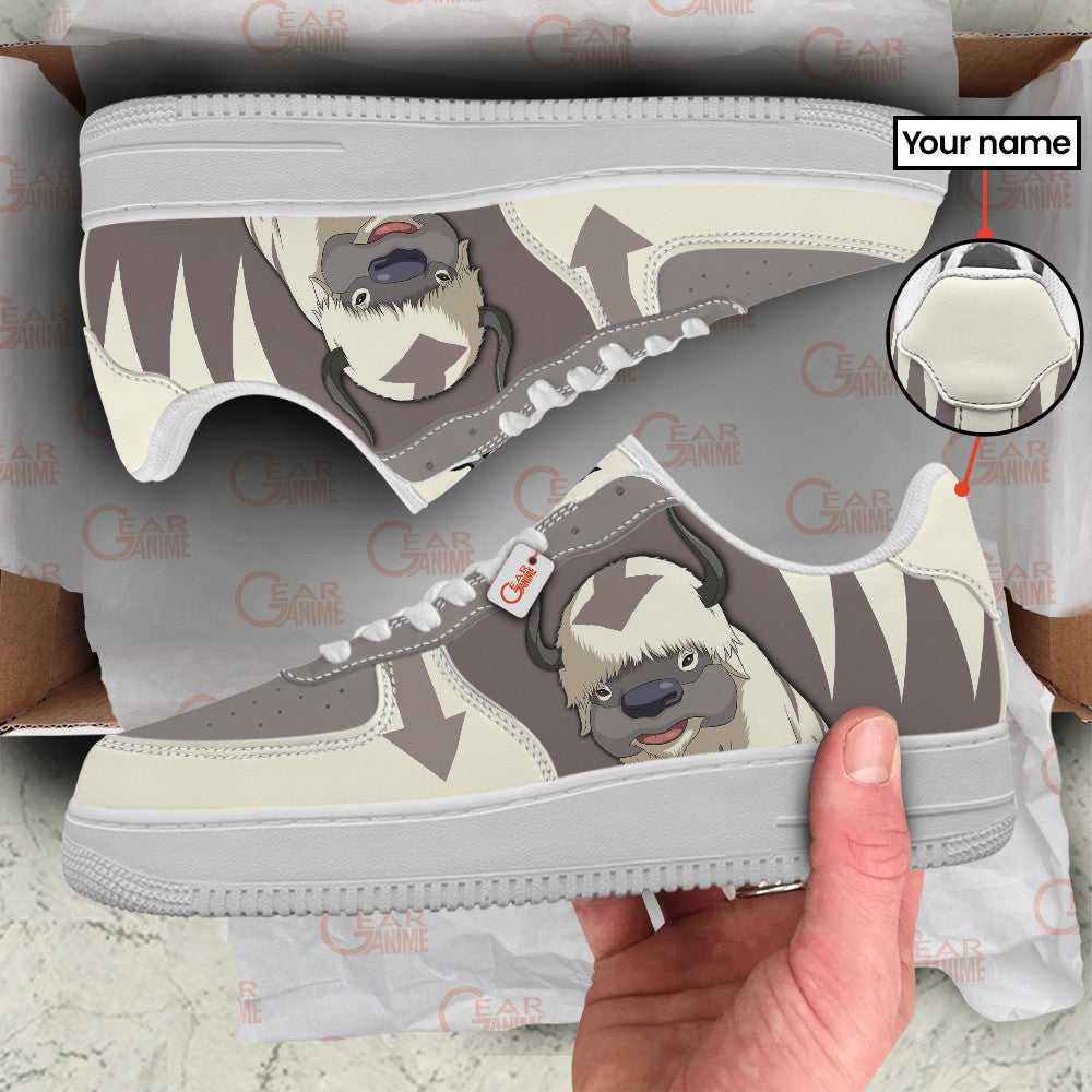 Baskets Anime Appa Personalized en Cuir Chaussures Basses Unisexes Anime Manga