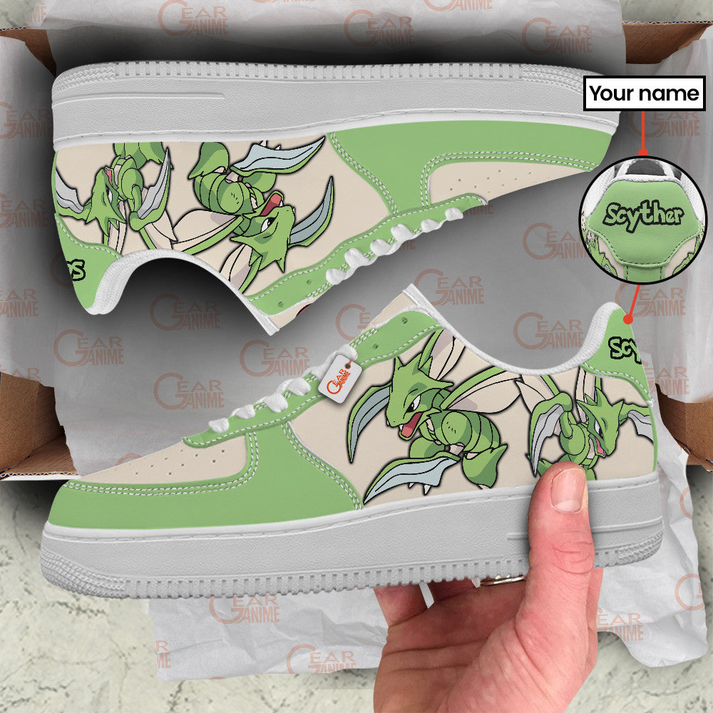 Baskets Anime Scyther Personalized en Cuir Chaussures Basses Unisexes Anime Manga