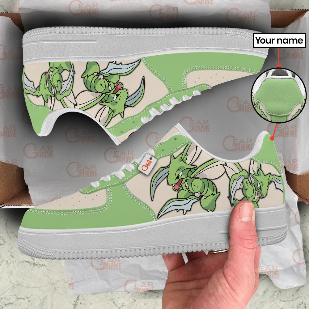 Baskets Anime Scyther Personalized en Cuir Chaussures Basses Unisexes Anime Manga