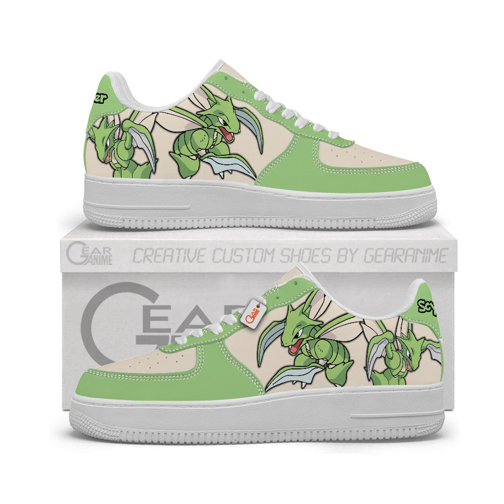 Baskets Anime Scyther Personalized en Cuir Chaussures Basses Unisexes Anime Manga