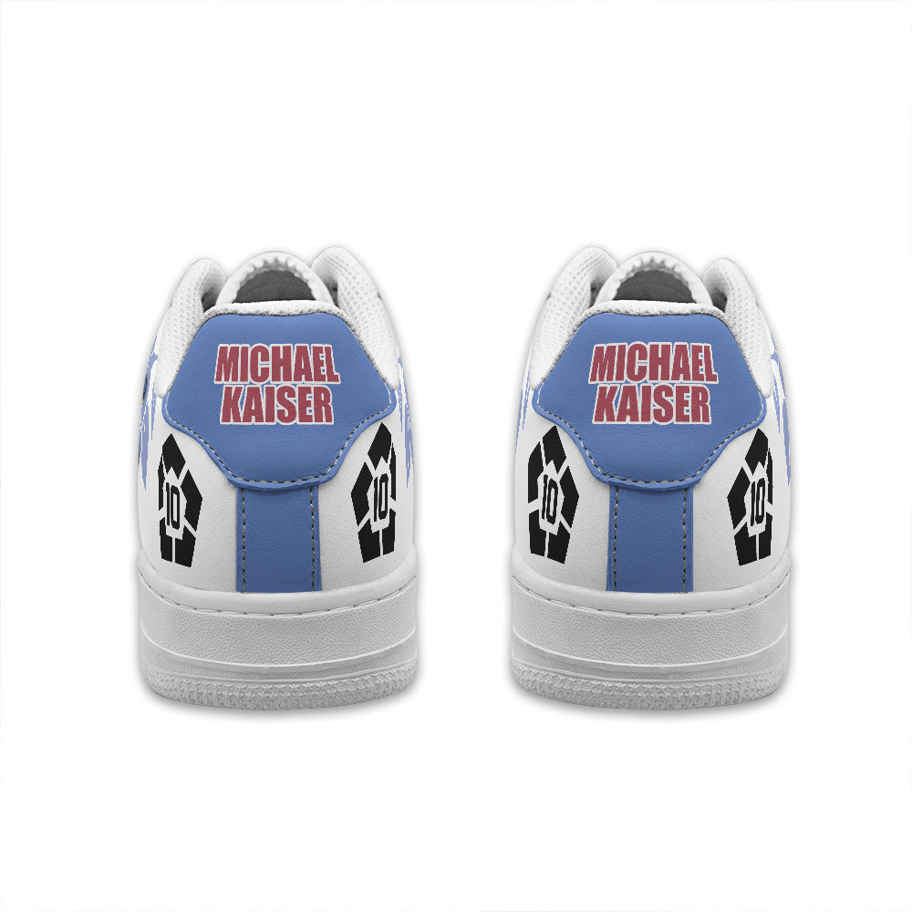 Baskets Anime Michael Kaiser Personalized en Cuir Chaussures Basses Unisexes Anime Manga