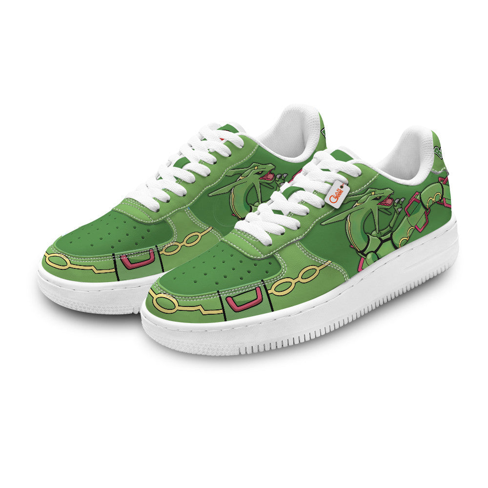 Baskets Anime Rayquaza Personalized en Cuir Chaussures Basses Unisexes Anime Manga