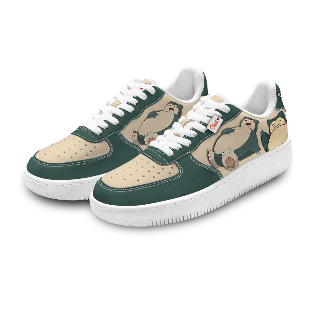 Baskets Anime Snorlax Personalized en Cuir Chaussures Basses Unisexes Anime Manga