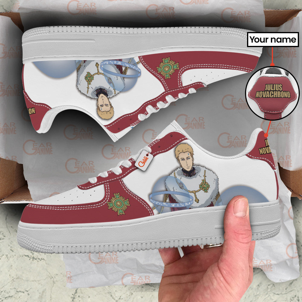 Baskets Anime Julius Novachrono Personalized en Cuir Chaussures Basses Unisexes Anime Manga