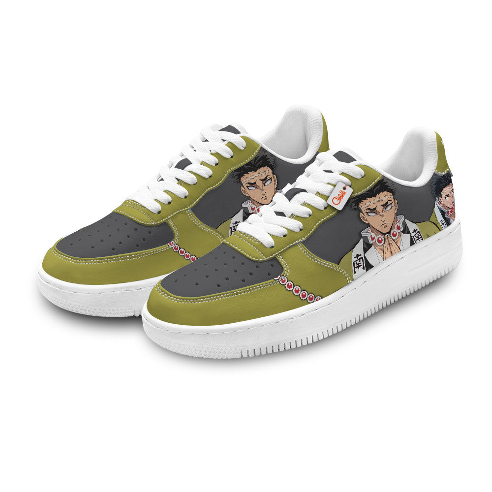 Baskets Anime Gyomei Himejima Personalized en Cuir Chaussures Basses Unisexes Anime Manga