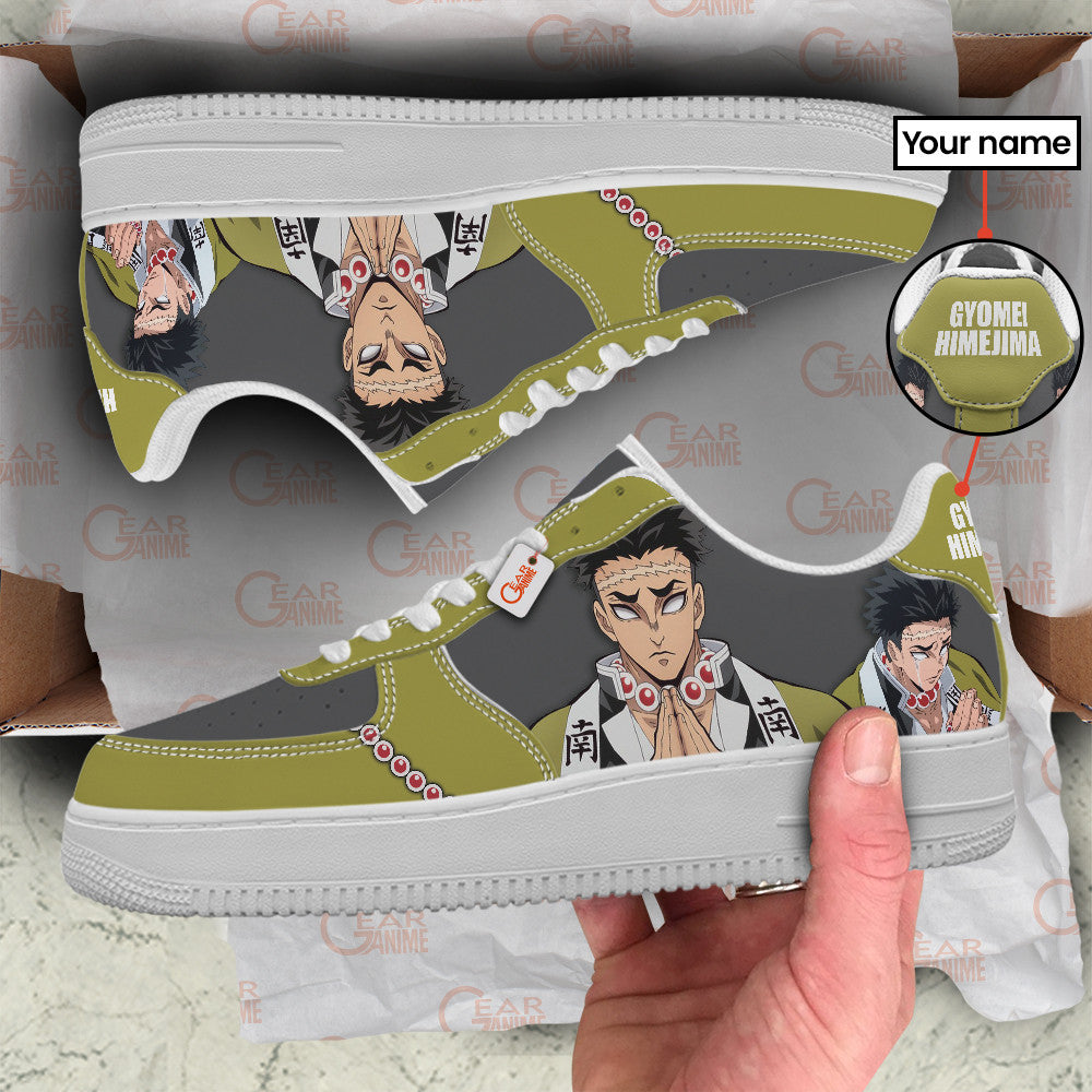 Baskets Anime Gyomei Himejima Personalized en Cuir Chaussures Basses Unisexes Anime Manga