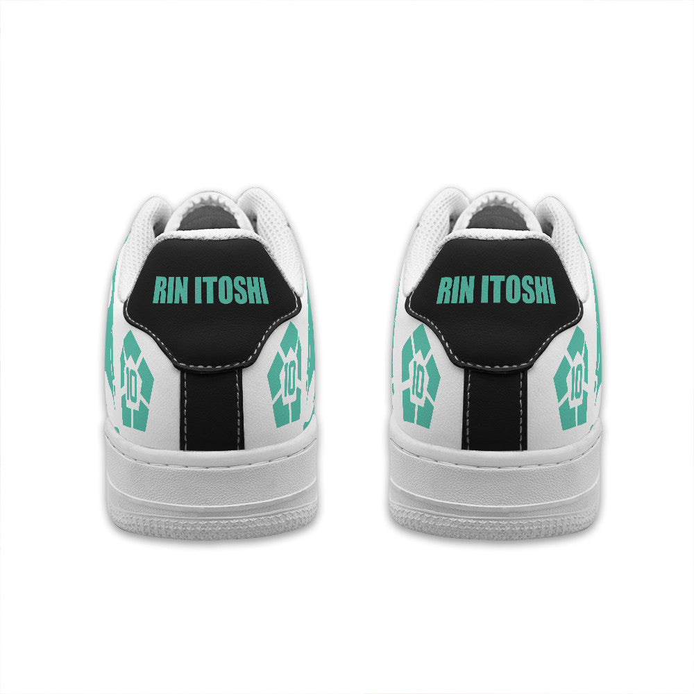 Baskets Anime Rin Itoshi Personalized en Cuir Chaussures Basses Unisexes Anime Manga