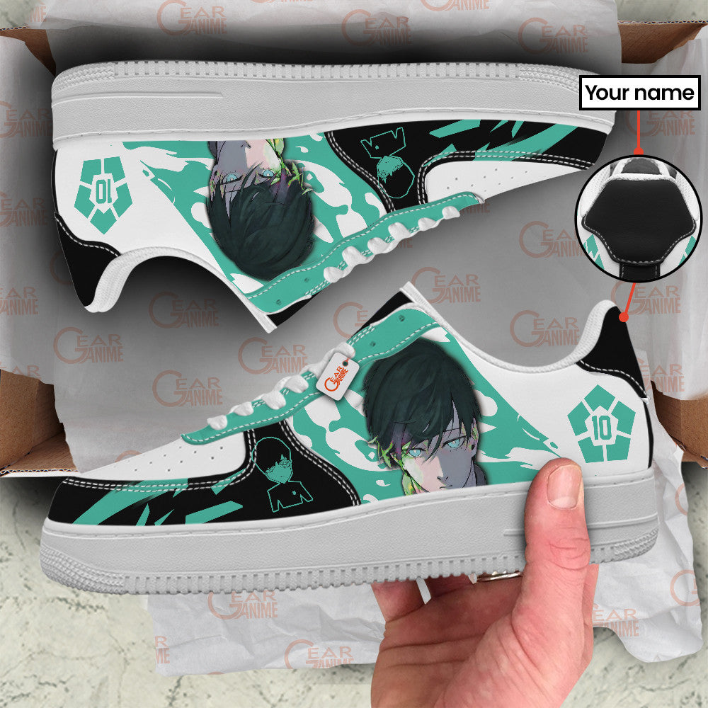 Baskets Anime Rin Itoshi Personalized en Cuir Chaussures Basses Unisexes Anime Manga