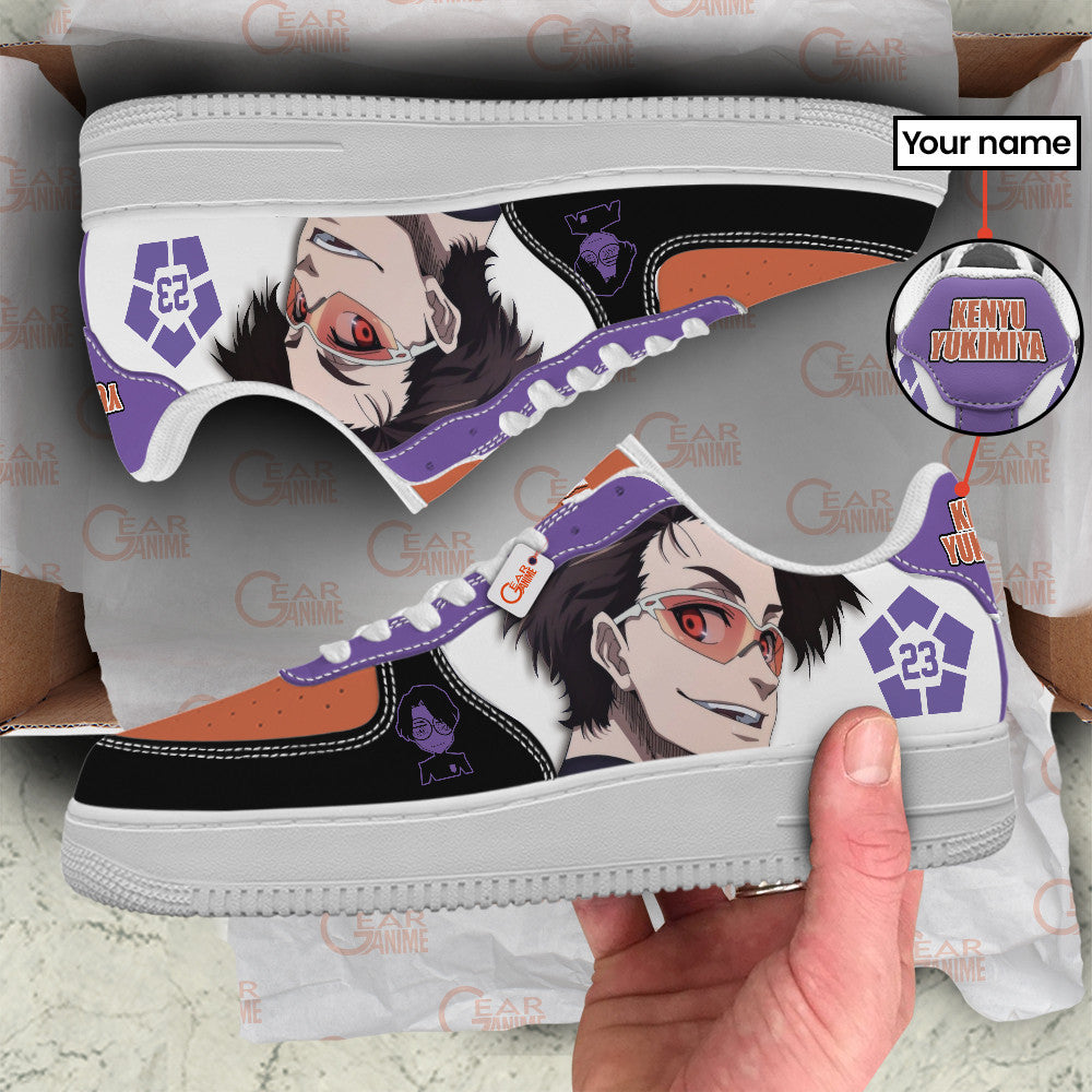 Baskets Anime Kenyu Yukimiya Personalized en Cuir Chaussures Basses Unisexes Anime Manga