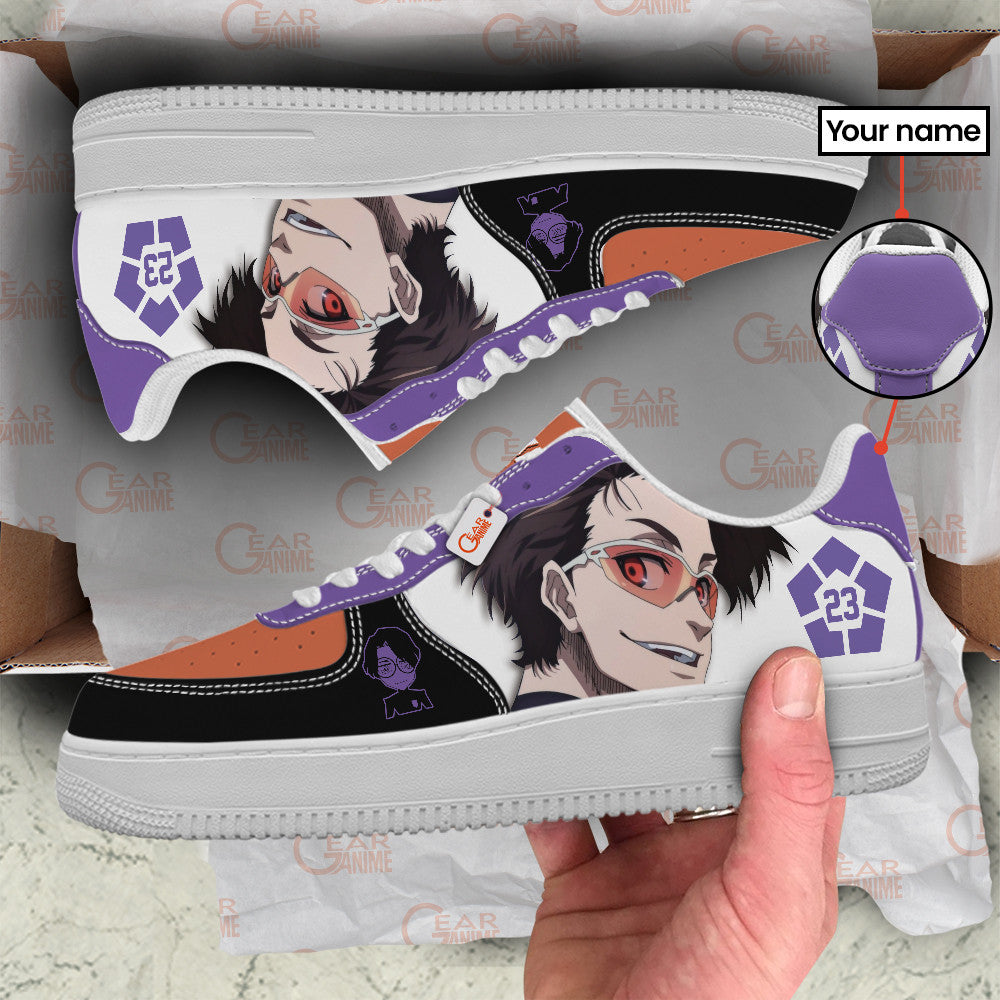 Baskets Anime Kenyu Yukimiya Personalized en Cuir Chaussures Basses Unisexes Anime Manga