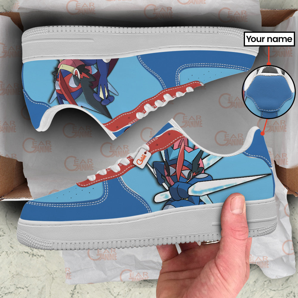 Baskets Anime Greninja Personalized en Cuir Chaussures Basses Unisexes Anime Manga