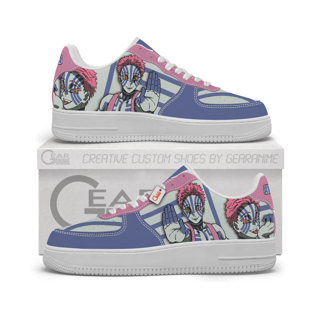 Baskets Anime Akaza Personalized en Cuir Chaussures Basses Unisexes Anime Manga