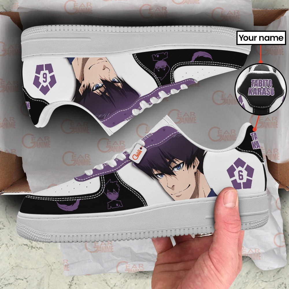 Baskets Anime Tabito Karasu Personalized en Cuir Chaussures Basses Unisexes Anime Manga